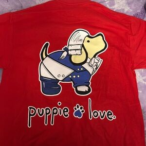NWT puppie love patriotic shirt